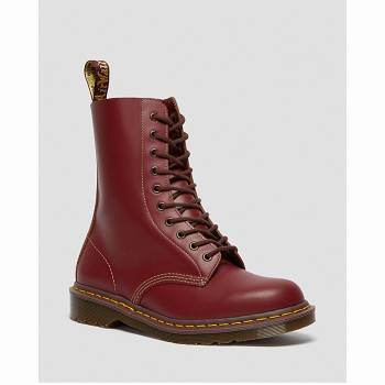 Dr Martens Férfi 1490 Vintage Made In England Mid Cut Calf Bakancs Piros